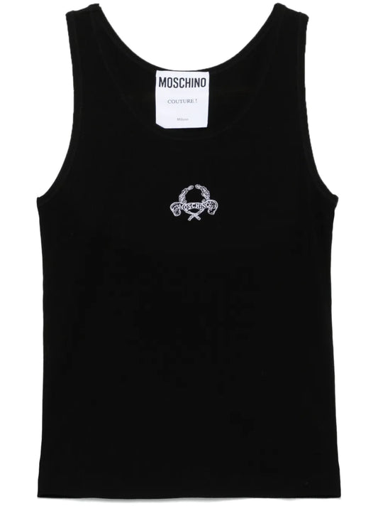 Logo-Embroidered Top