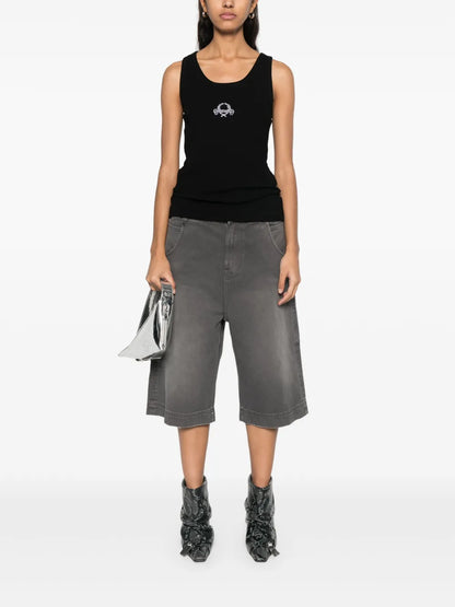 Logo-Embroidered Top