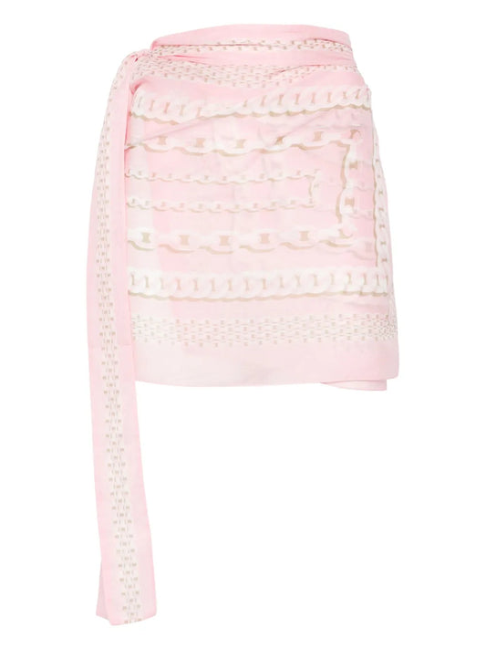 Chain Link-Print Pareo