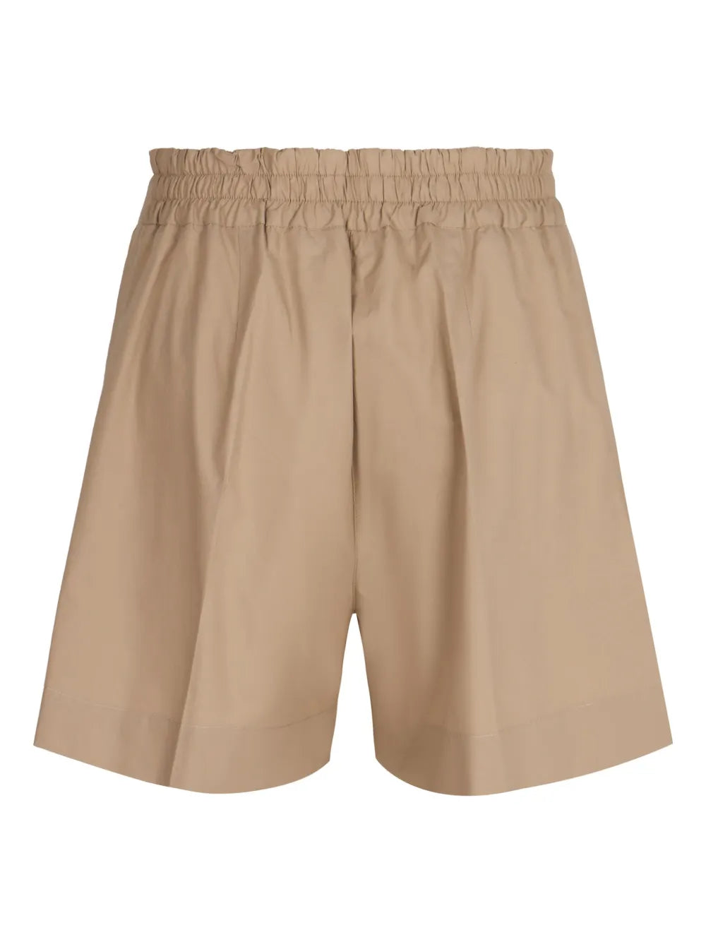 Pleat Detailing Cotton Shorts
