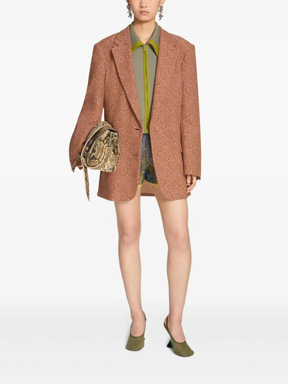 Oversized Jacquard Blazer