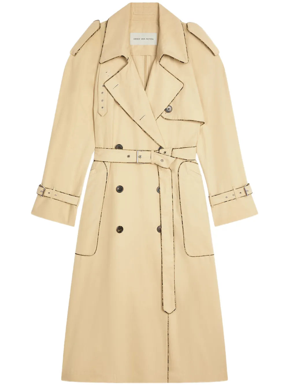 Piping Detailing Trench Coat