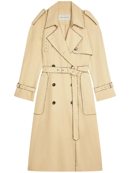 Piping Detailing Trench Coat