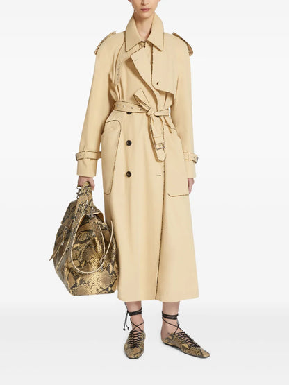 Piping Detailing Trench Coat