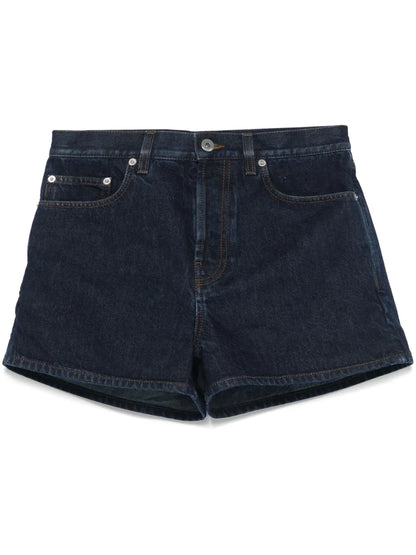 Patch-Detail Denim Shorts