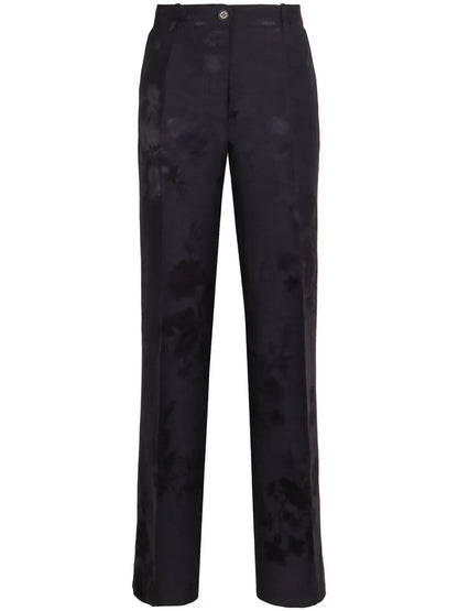 Floral-Print Trousers
