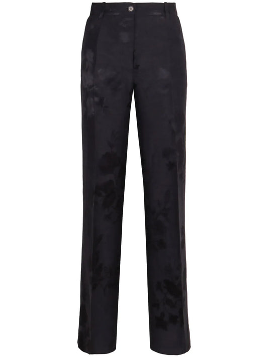 Floral-Print Trousers
