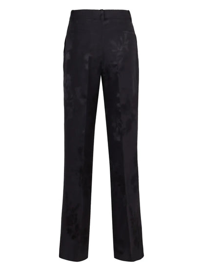 Floral-Print Trousers
