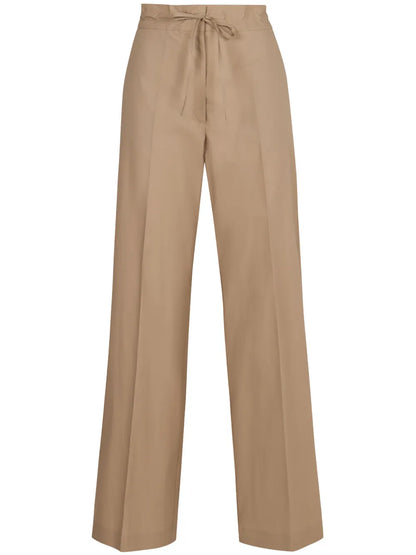 Pleat Detailing Cotton Trousers