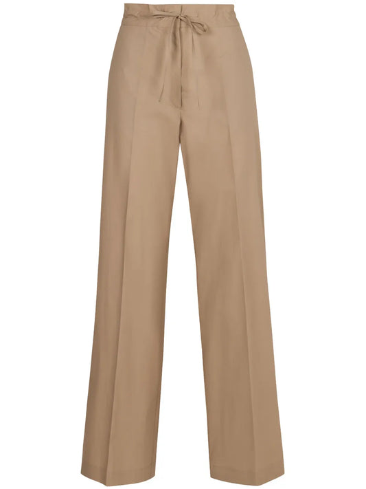 Pleat Detailing Cotton Trousers