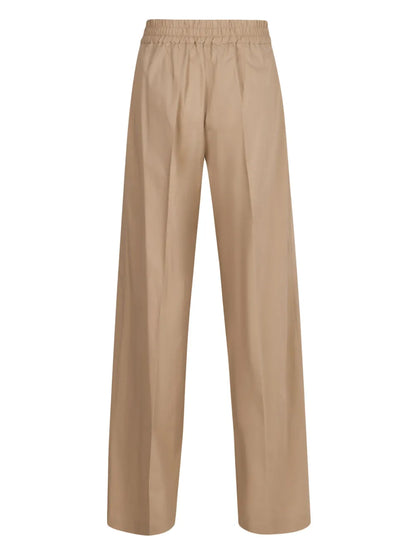 Pleat Detailing Cotton Trousers