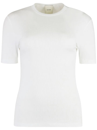 Fine-Ribbed T-Shirt