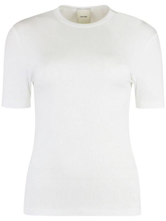 Fine-Ribbed T-Shirt
