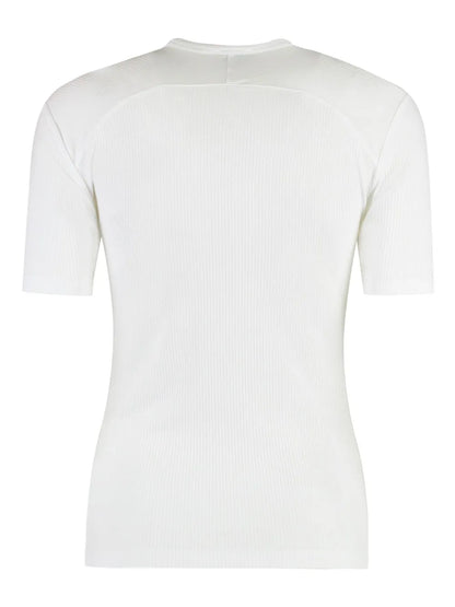 Fine-Ribbed T-Shirt