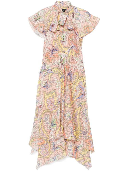 Silk Midi Dress