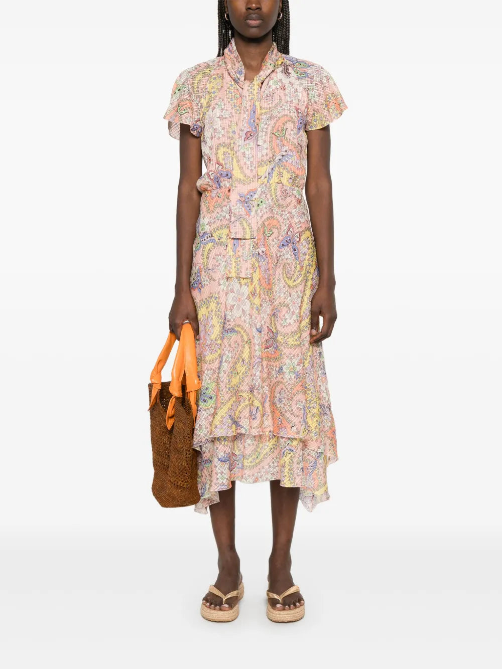 Silk Midi Dress