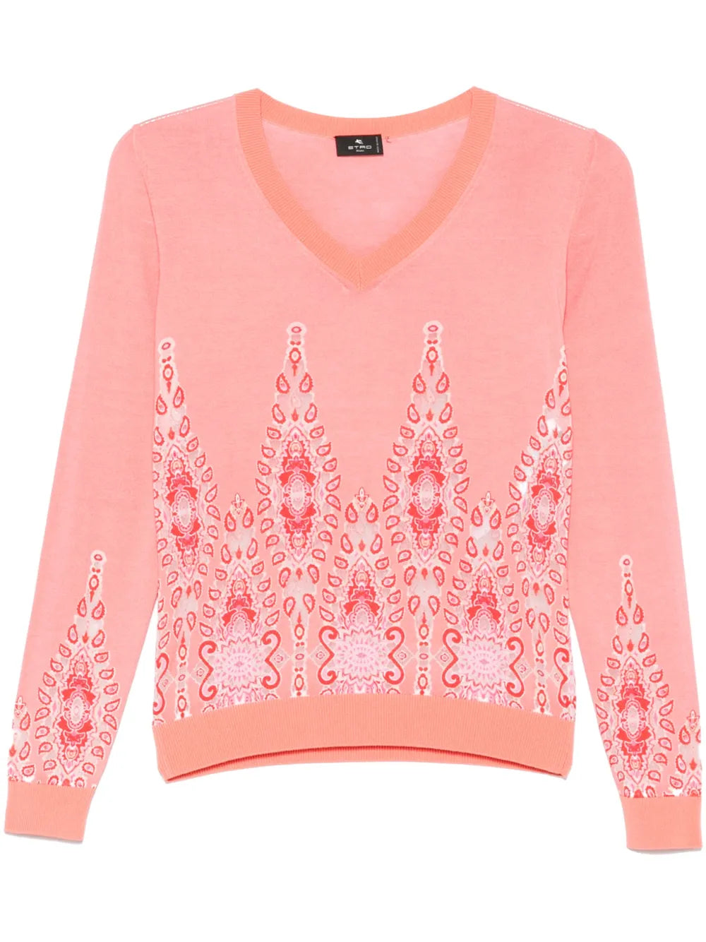 Paisley-Jacquard Sweater