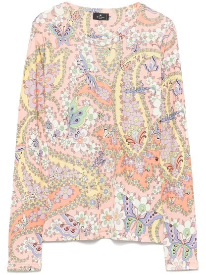 Paisley-Print Top