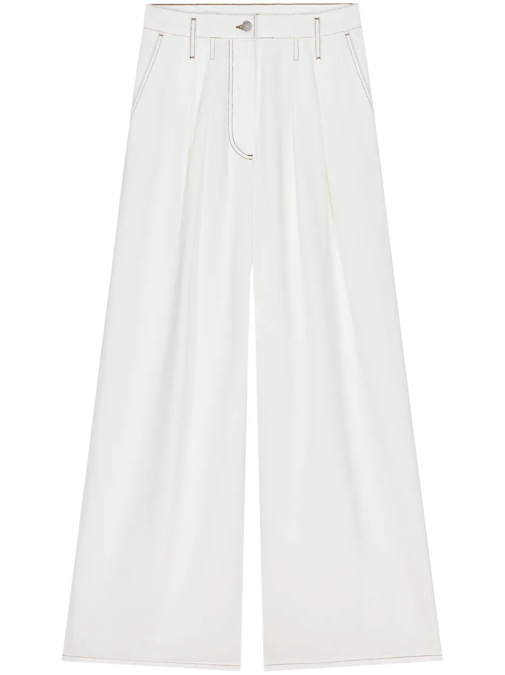 Pleated Palazzo Pants