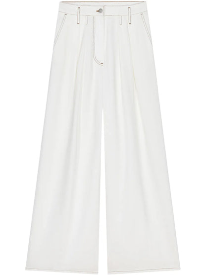 Pleated Palazzo Pants
