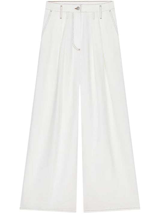 Pleated Palazzo Pants