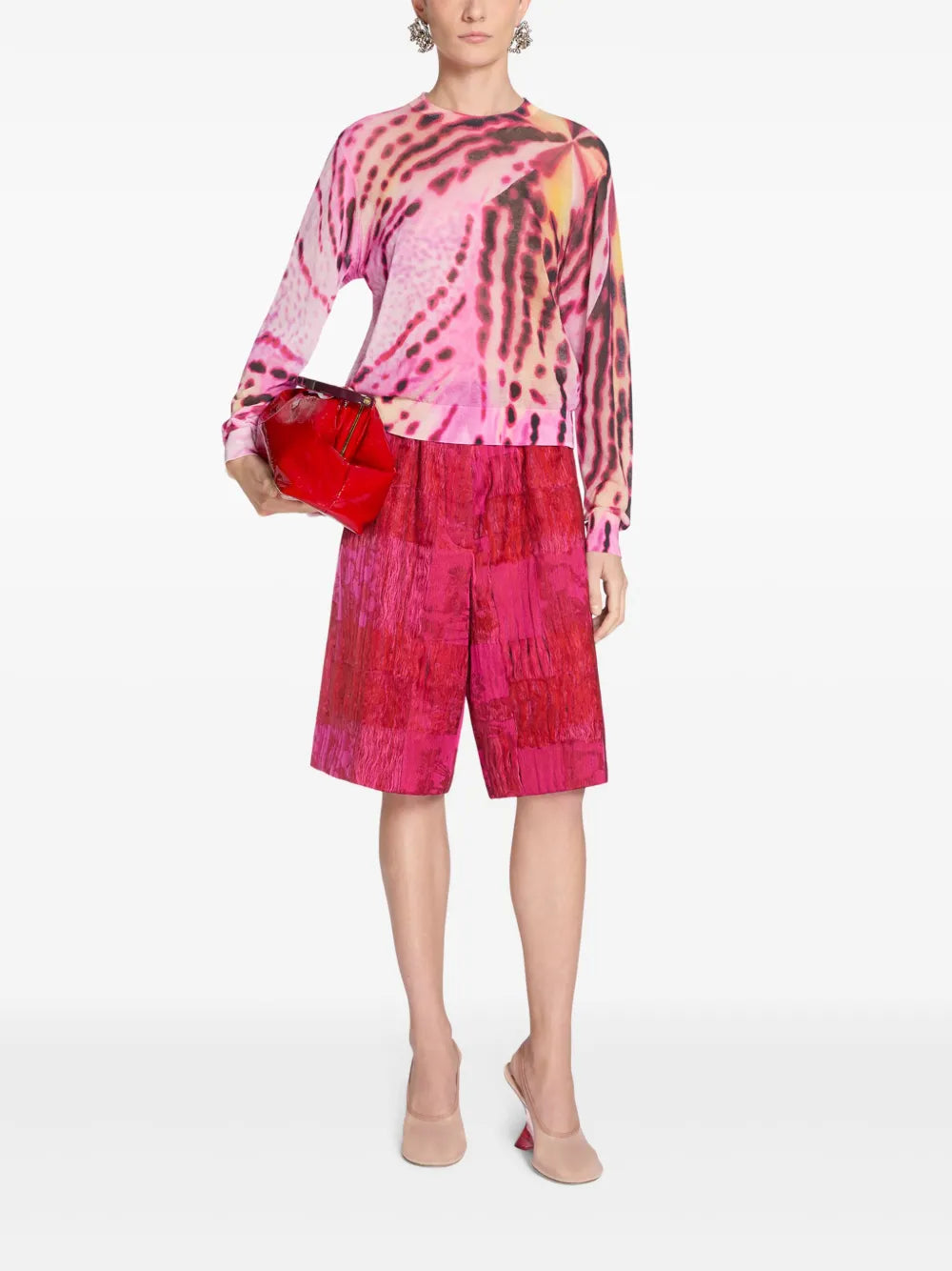 Floral-Print Jumper