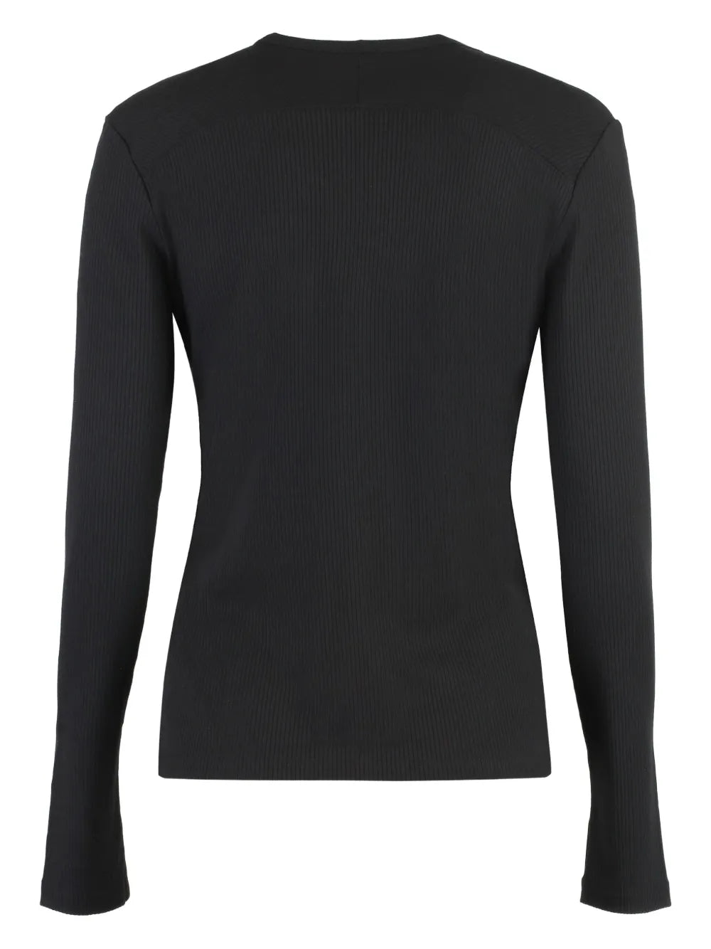 Ribbed Buttoned Cardigan