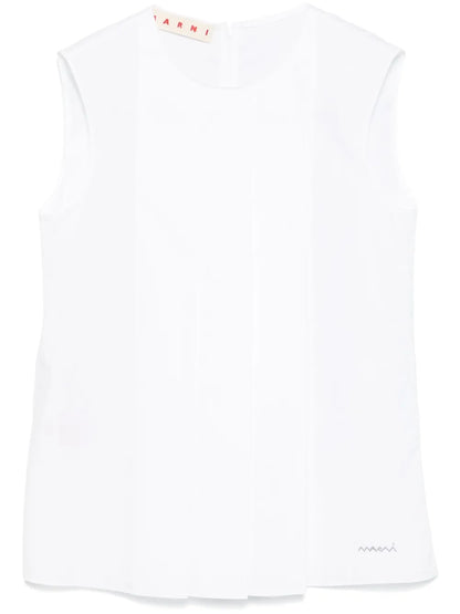 Pleat-Detail Blouse