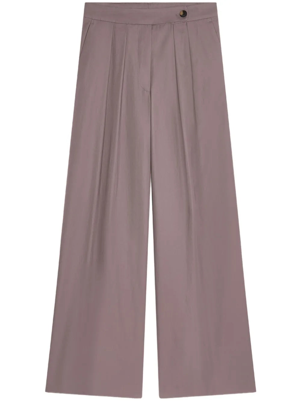 Pleated Wide-Leg Trousers
