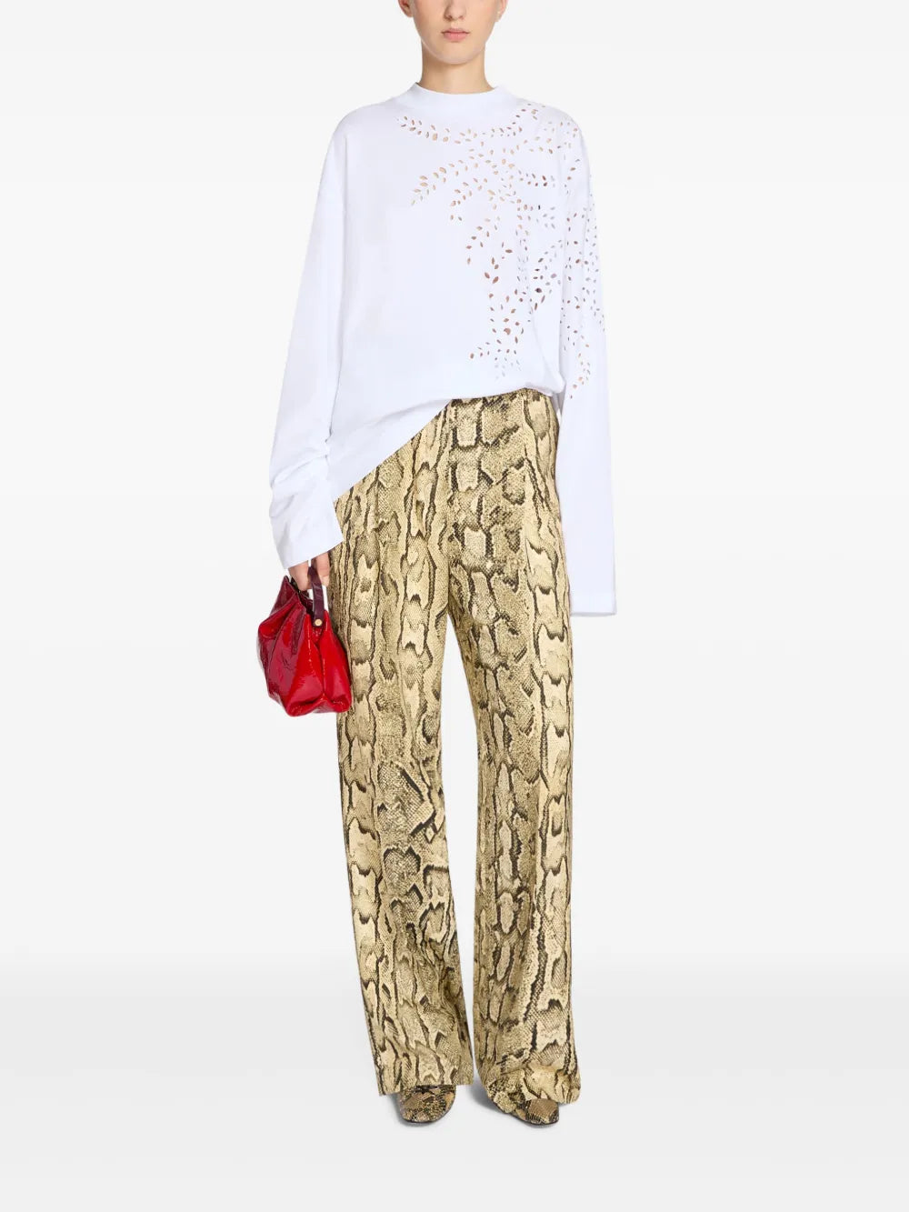 Jacquarded Palazzo Pants
