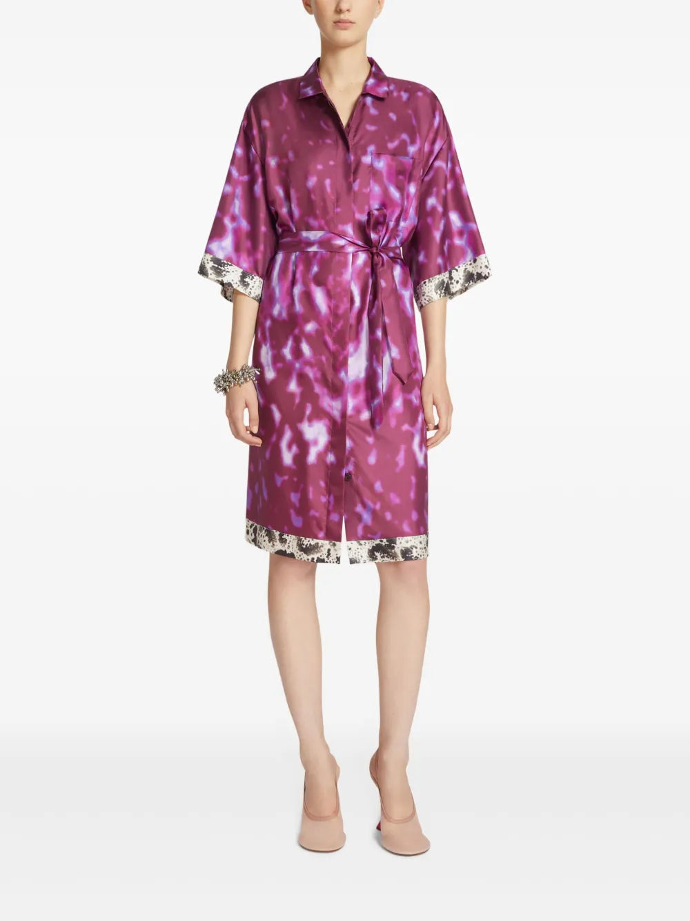 Silk Shirt Dress