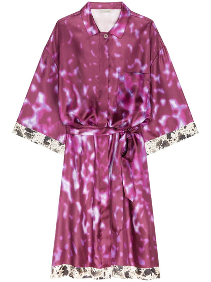 Silk Shirt Dress