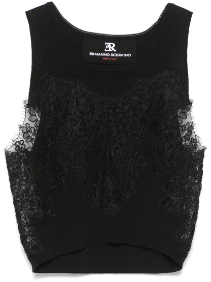 Lace-Detail Top