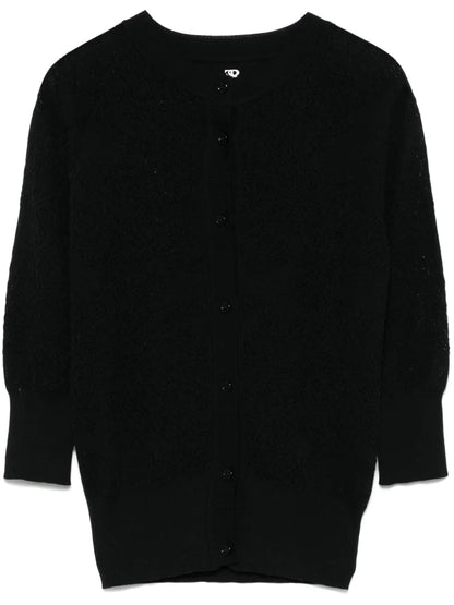 Pointelle-Knit Cardigan