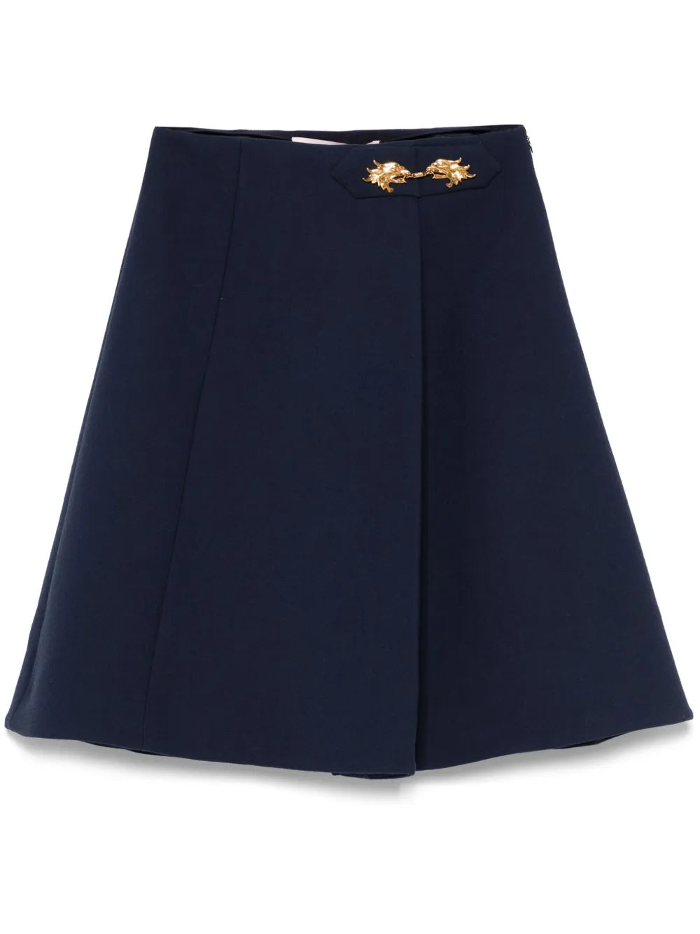 Pleat-Detailed Mini Skirt