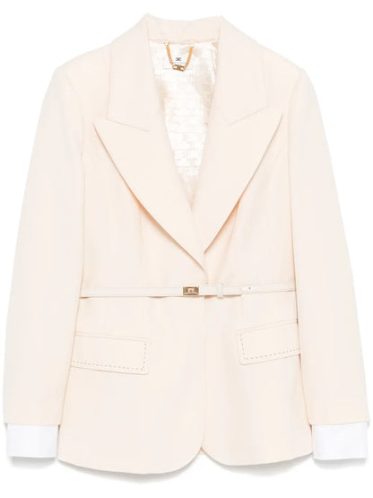 Wool Belted Blazer