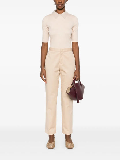 Ribbed Polo Top
