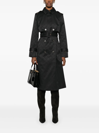 Jacquard Trench Coat