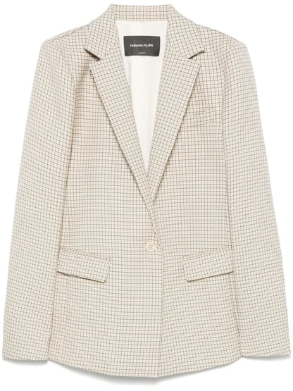 Checked Blazer