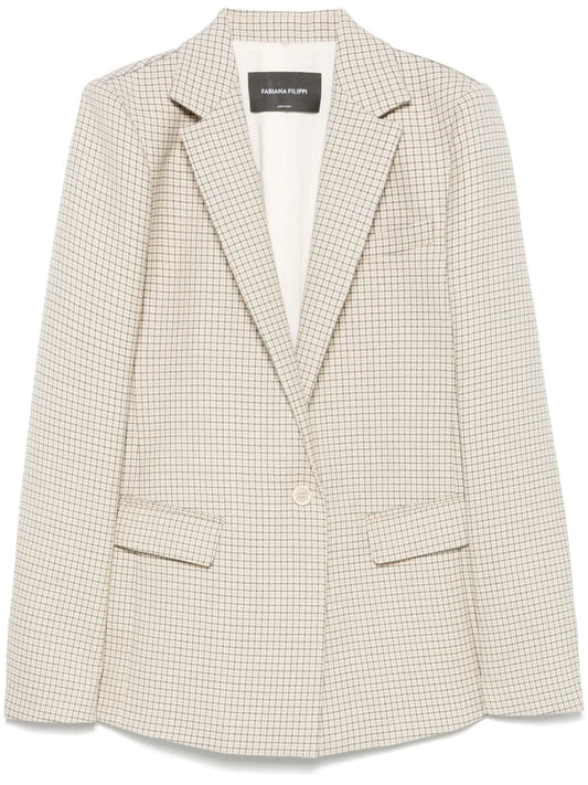 Checked Blazer