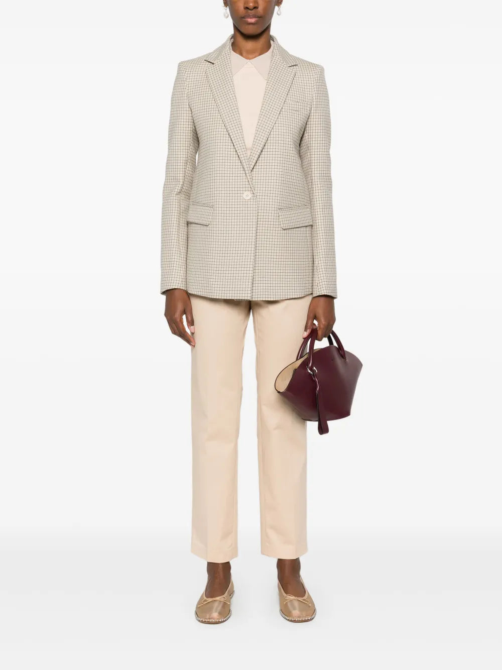 Checked Blazer