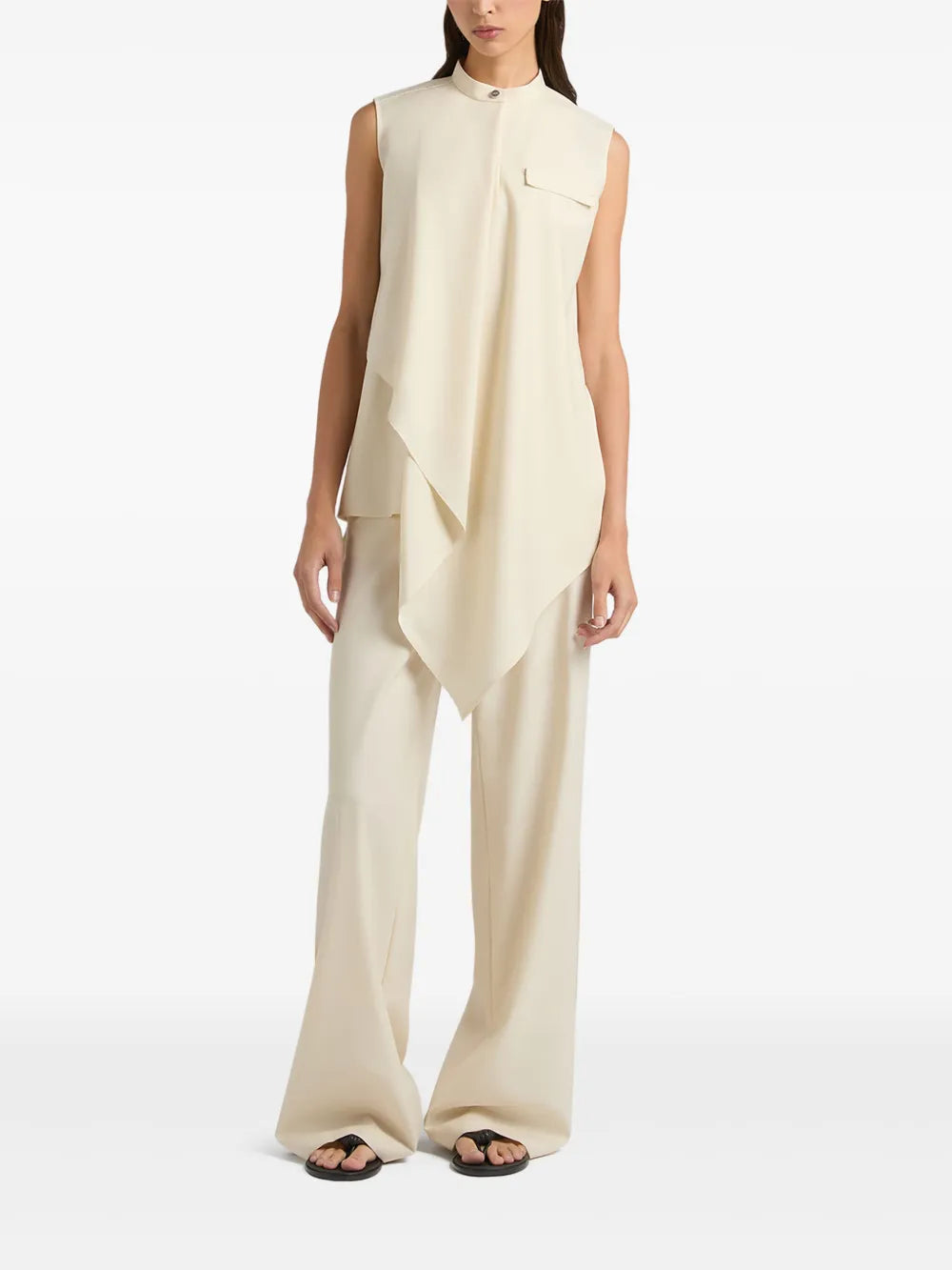 Ruffle-Detailing Top