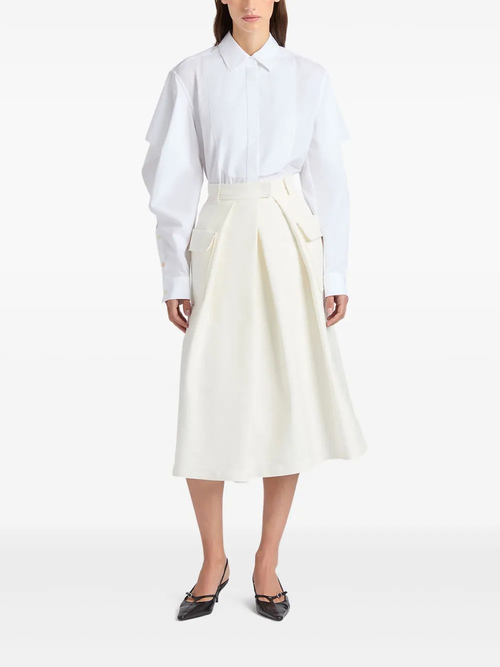 Ruffle-Detailing Shirt