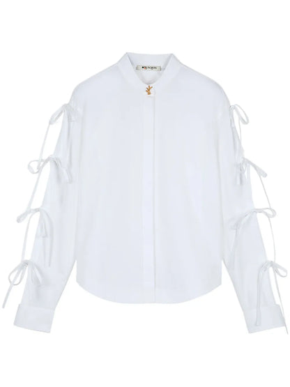 Ribbon-Detailing Shirt