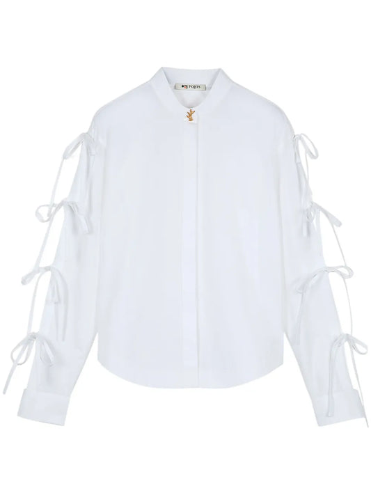 Ribbon-Detailing Shirt