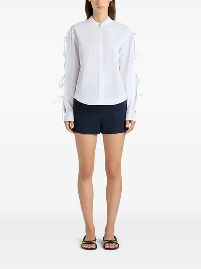 Ribbon-Detailing Shirt