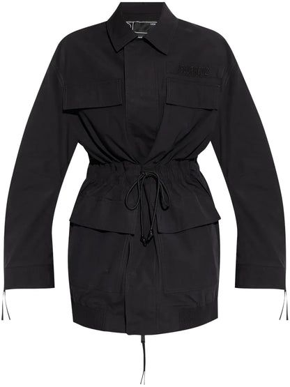 Logo-Embroidered Coat