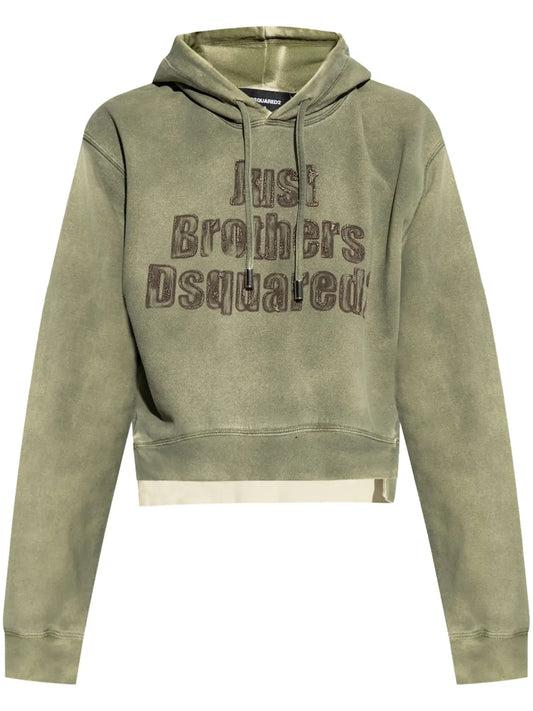 Logo-Embroidered Hoodie