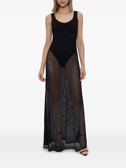 Sleeveless Scoop-Neck Maxi Dress