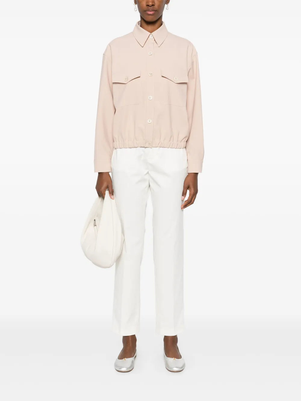 Gabardine-Weave Trousers